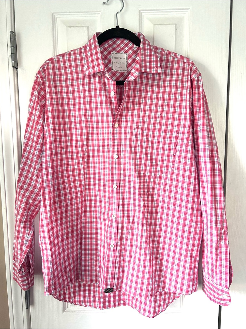 Billy Reid Men’s Plaid Button Down Shirt Size L Standard Cut